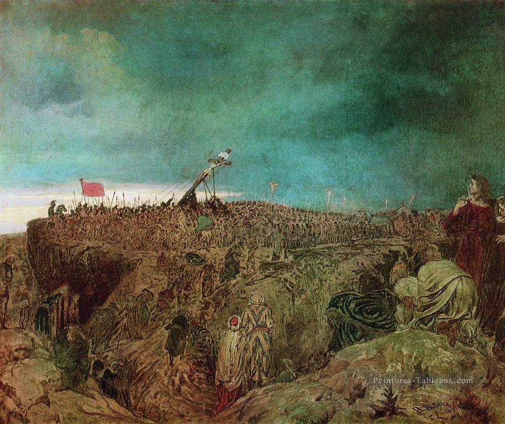 étude de la crucifixion du calvaire 1869 Ilya Repin Peintures à l'huile